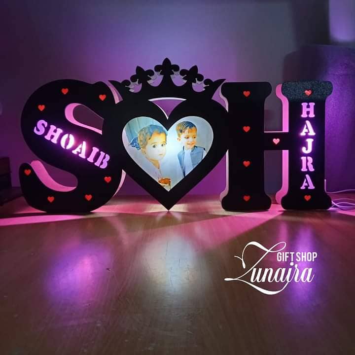 Customized Led Lamp with Name 12