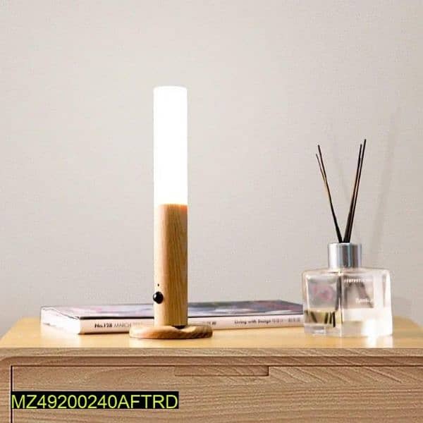 Wooden Led Wall Lamp With Motion Sensor 0