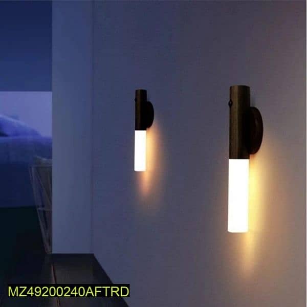 Wooden Led Wall Lamp With Motion Sensor 3