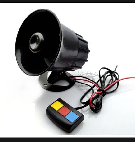 220V AC Loud Tone Car Alarm Siren Security Alarm Siren Horn + B 2