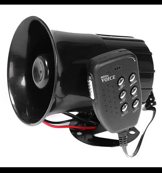 220V AC Loud Tone Car Alarm Siren Security Alarm Siren Horn + B 4