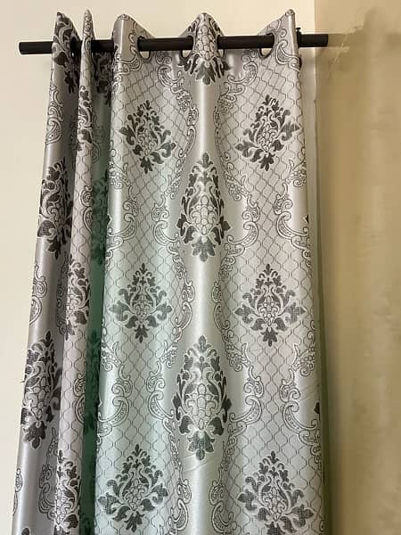 Silver gery curtains 1