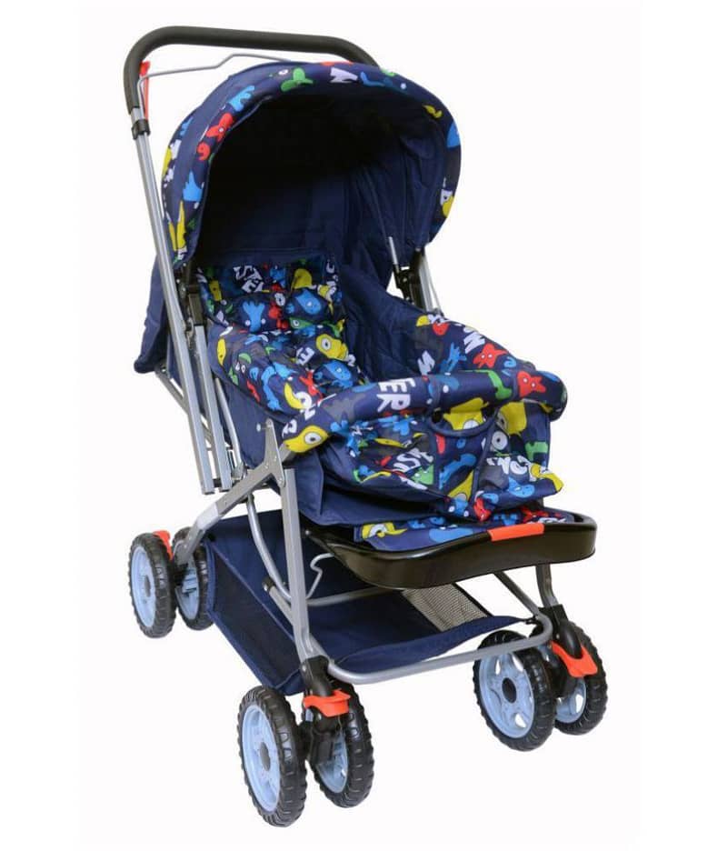 Imported 8 Big Tires Alloy Foldable Baby Stroller Pram For Newborn 1