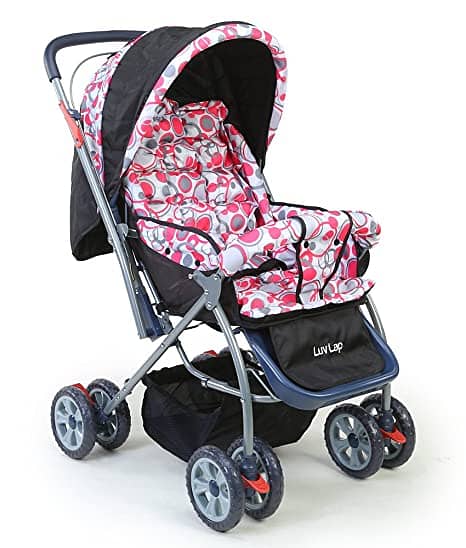Imported 8 Big Tires Alloy Foldable Baby Stroller Pram For Newborn 3