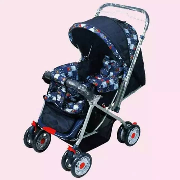 Imported 8 Big Tires Alloy Foldable Baby Stroller Pram For Newborn 4