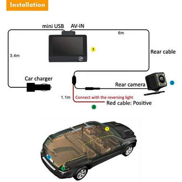 WDR Dashcam 3 Full HD 1080P Video Advanced Car DVR Technology 6