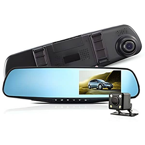 Full HD 1080P Dual Mirror Camera With 4.5" TFT Crystal-Clear Dashcam 4