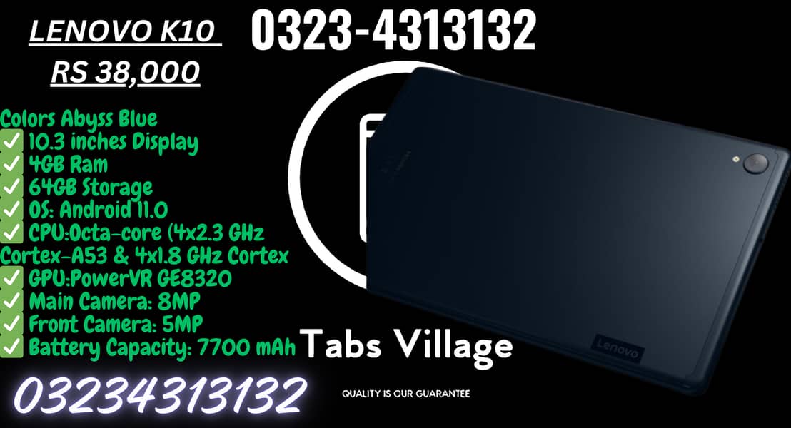 Branded 3GB RAM Gaming QUA Tab with 1 Year warranty+Free Delivery 14