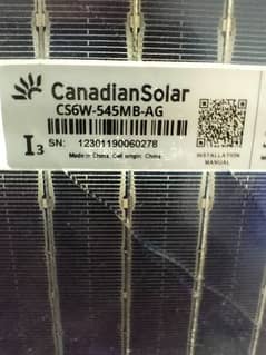 *Solar Panels Canadian*
*540 watts*
*A grade tier 1 Double Glass*