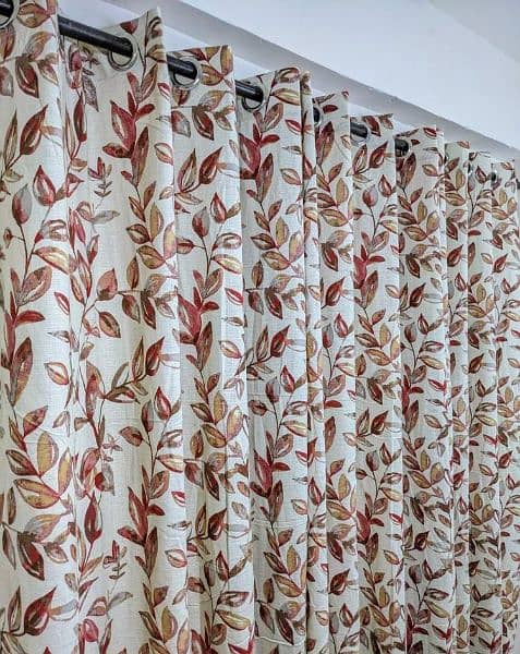 Cotton Duck Printed Curtains 0