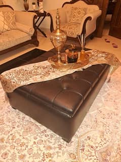 Ottoman center table with storage box