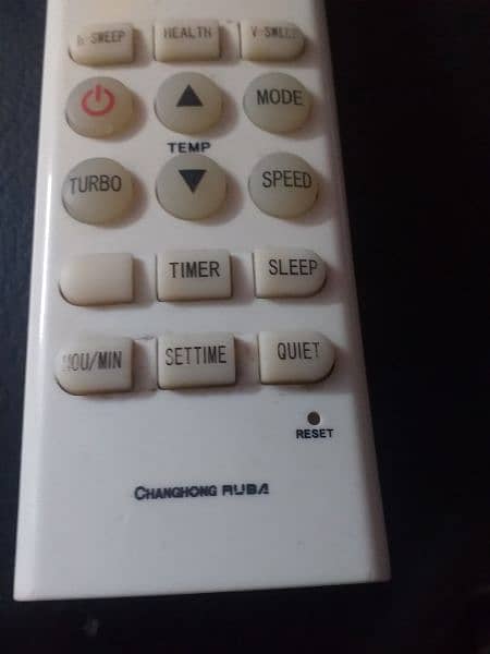 ORIGINAL REMOTE FOR CHANGONRUBA AC 1