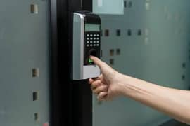 zkt Fingerprint Electric magnetic access Control drop door lock system