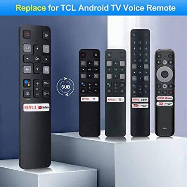 TCL Remote Control for  smart Led Lcd with Voice Mic Option 0