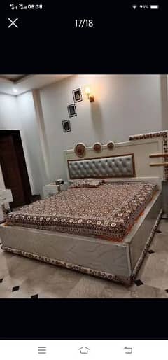 Double Bed set with side table or Dressing