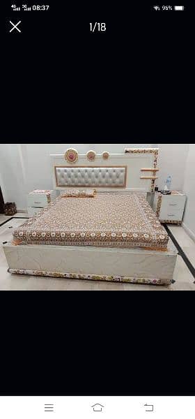 Double Bed set with side table or Dressing 1