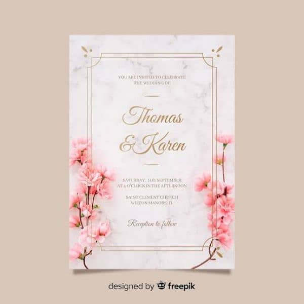 Wedding Cards Printing, Bid Box, Nikkah Cards, Whats app Invetation 3