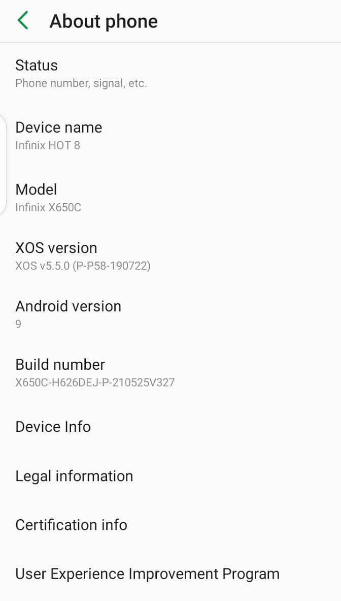 Infinix Hot 8 4/64 PTA Approved 8