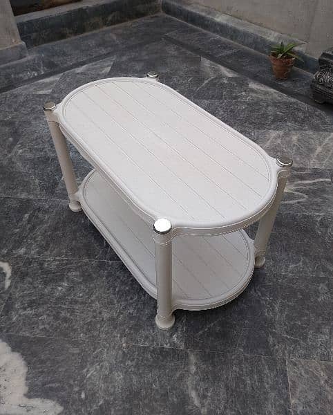 Plastic 6 Chairs and 1 table set Marble White 12