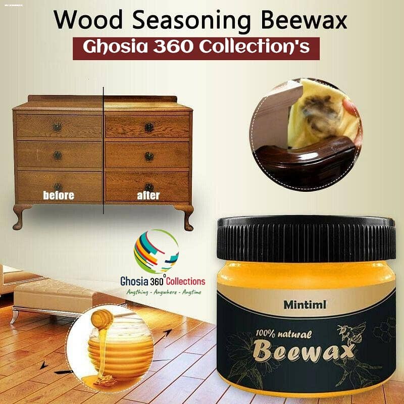Natural Beeswax Wood Furniture Wax Polish Polishing Beeswax 100% Pure 3