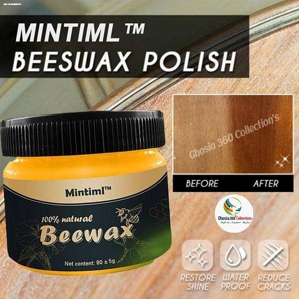 Natural Beeswax Wood Furniture Wax Polish Polishing Beeswax 100% Pure 4