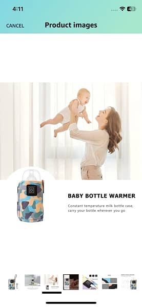 Dubai branded Portable Bottle Keep Warm, USB Travel Milk Heat Keeper 2