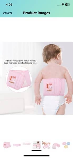 Dubai branded Newborn Belly Girth, Adjustable Belly warm 4