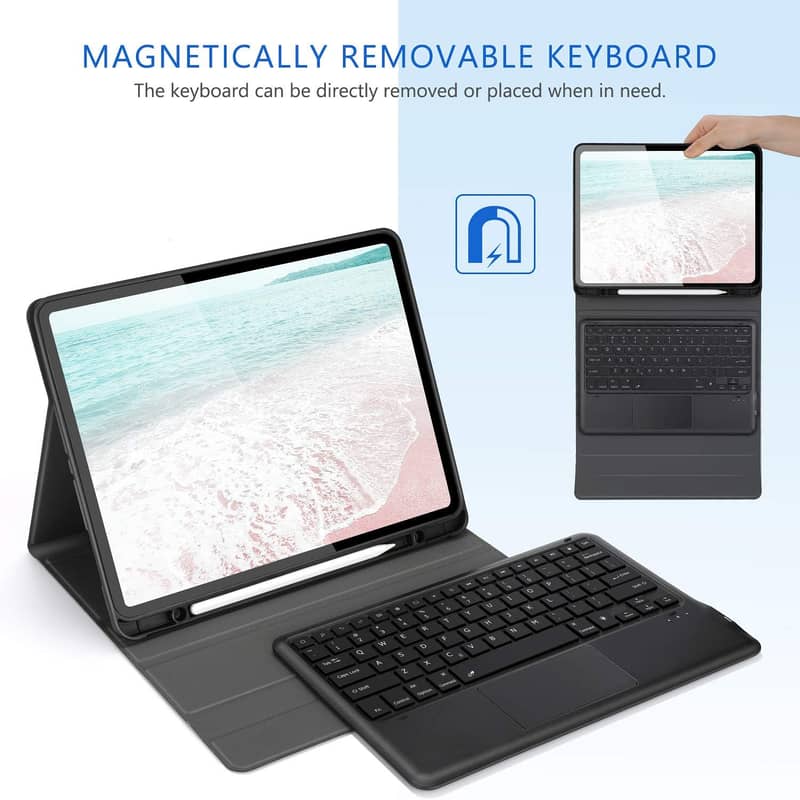 Jelly Ergo Backlit Keyboard Case with Touchpad for All iPad Pro's 1