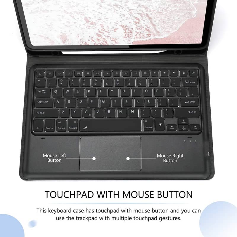 Jelly Ergo Backlit Keyboard Case with Touchpad for All iPad Pro's 15