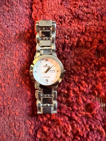 Imperial sapphire swiss shop quartz watch price