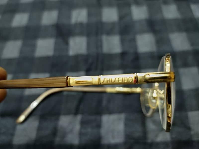 SHISEIDO Italian brand 21 carat Gold plated eyewear Eyeglass Frame 9