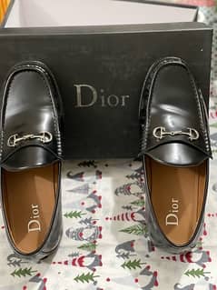Dior Royale Mens Horsebit Black Leather CD Loafers Shoes
