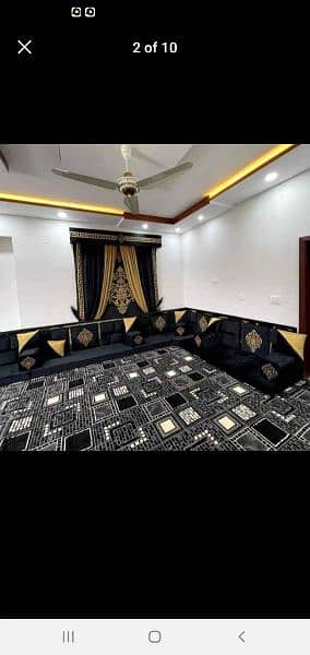 majlis sofa/Arabic Majlis/Arbi Sofa/ running foot 03044333349 2