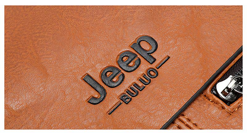 JEEP Imported Leather Business Casual Laptop Bag 7