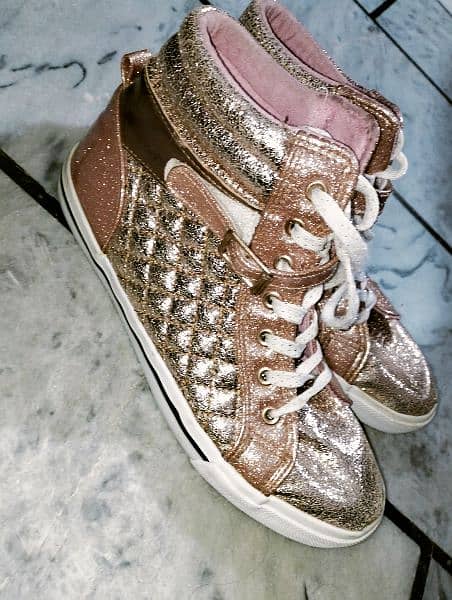 Golden sneakers available 2