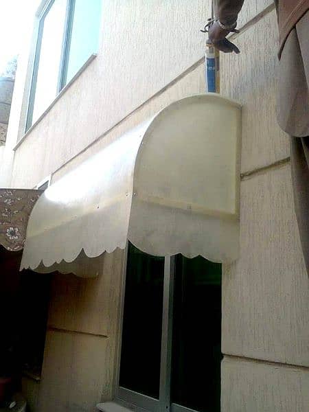 Fiberglass shade for sale in lahore with iron stracture 4
