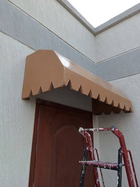 Fiberglass shade for sale in lahore with iron stracture 6