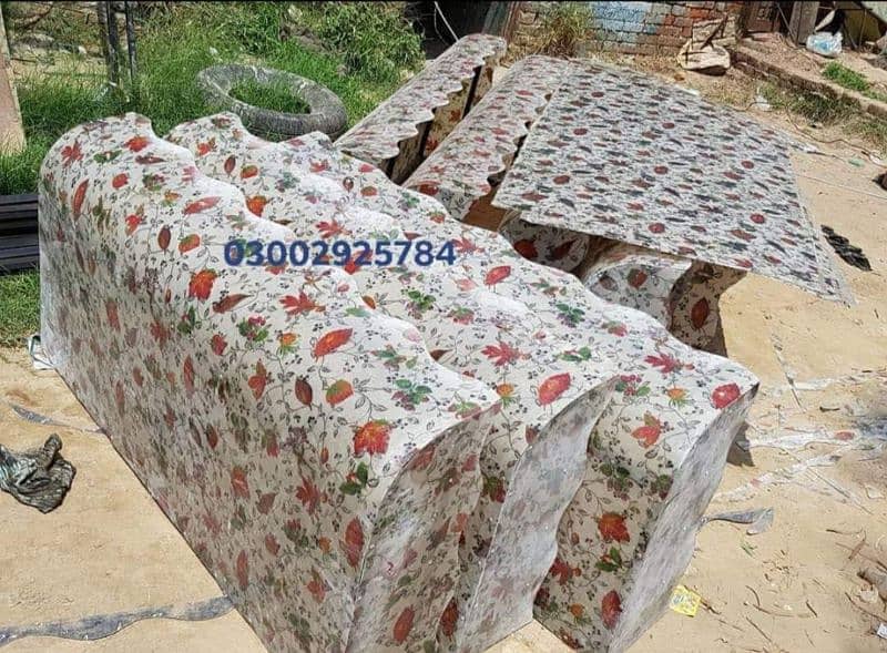 Fiberglass shade for sale in lahore with iron stracture 14