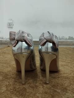 Dorothy Perkins Silver Shoes Size 9 Brand New High Heel 0