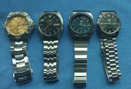 Swiss and Japanese watches, all Original