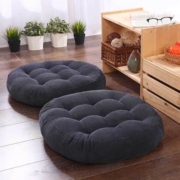 Floor Cushion Best Quality Vilvat  2 piece 3000  All Colors  Available 0