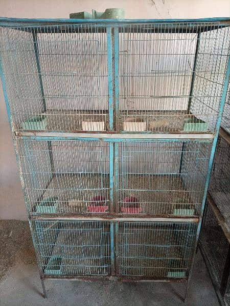 sale 6 portions Cage in good condition. 1