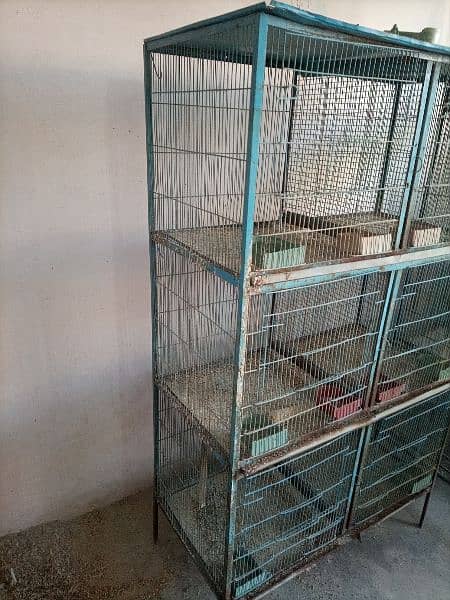 sale 6 portions Cage in good condition. 2