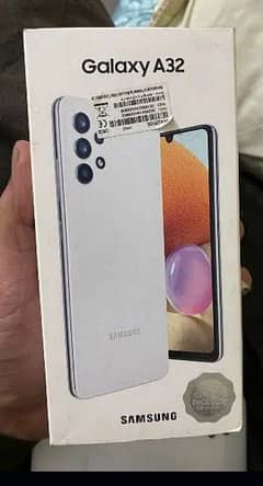 samsung a32 white serious buyer with box charger