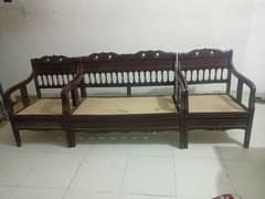 Wood pure sofa set