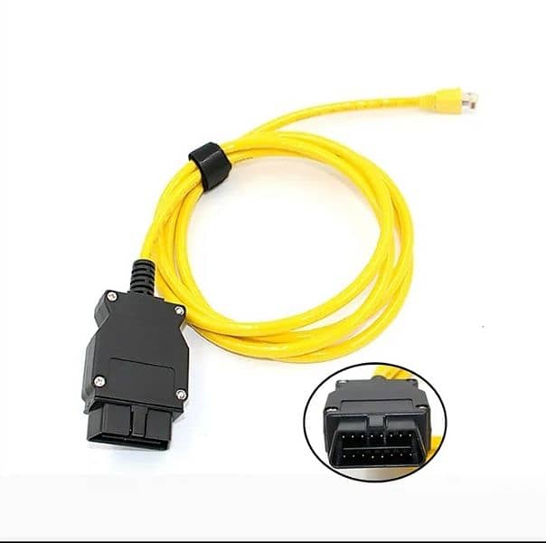 Ethernet RJ45 to OBD2 Connector OBDII Interface F-Series ECU Coding 1