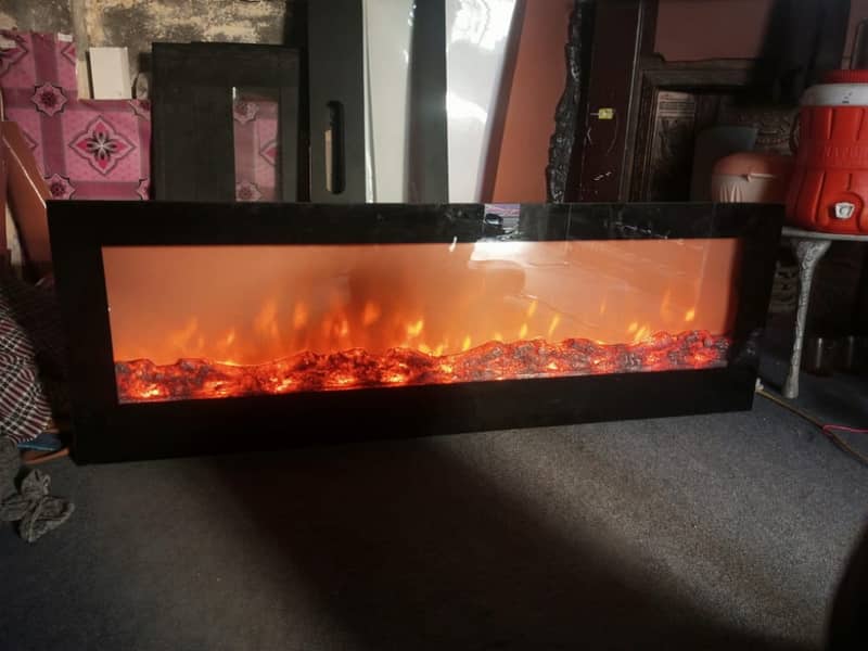 Black 3D Electric Fireplace Heater (Single or Multi colour) 7