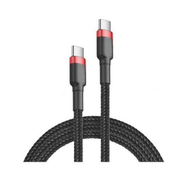 Type-C to Type-C 66W Cafule PD Fast Charge Cable High Quality in Pouch 1
