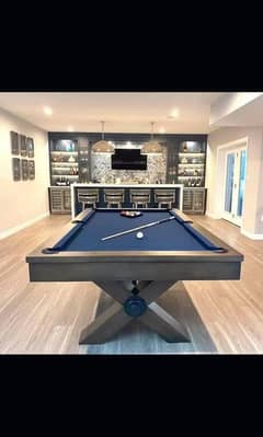 American pool table - snooker table with accessories