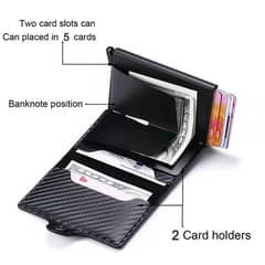 leather wallet with card holder